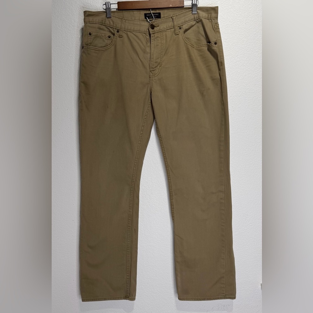 Banana Republic Khaki Denim 34 x 32